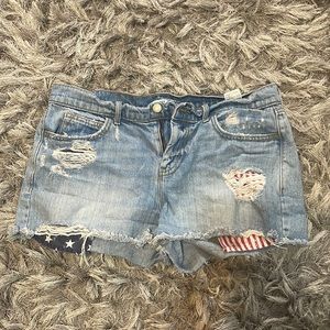 america boyfriend jean shorts